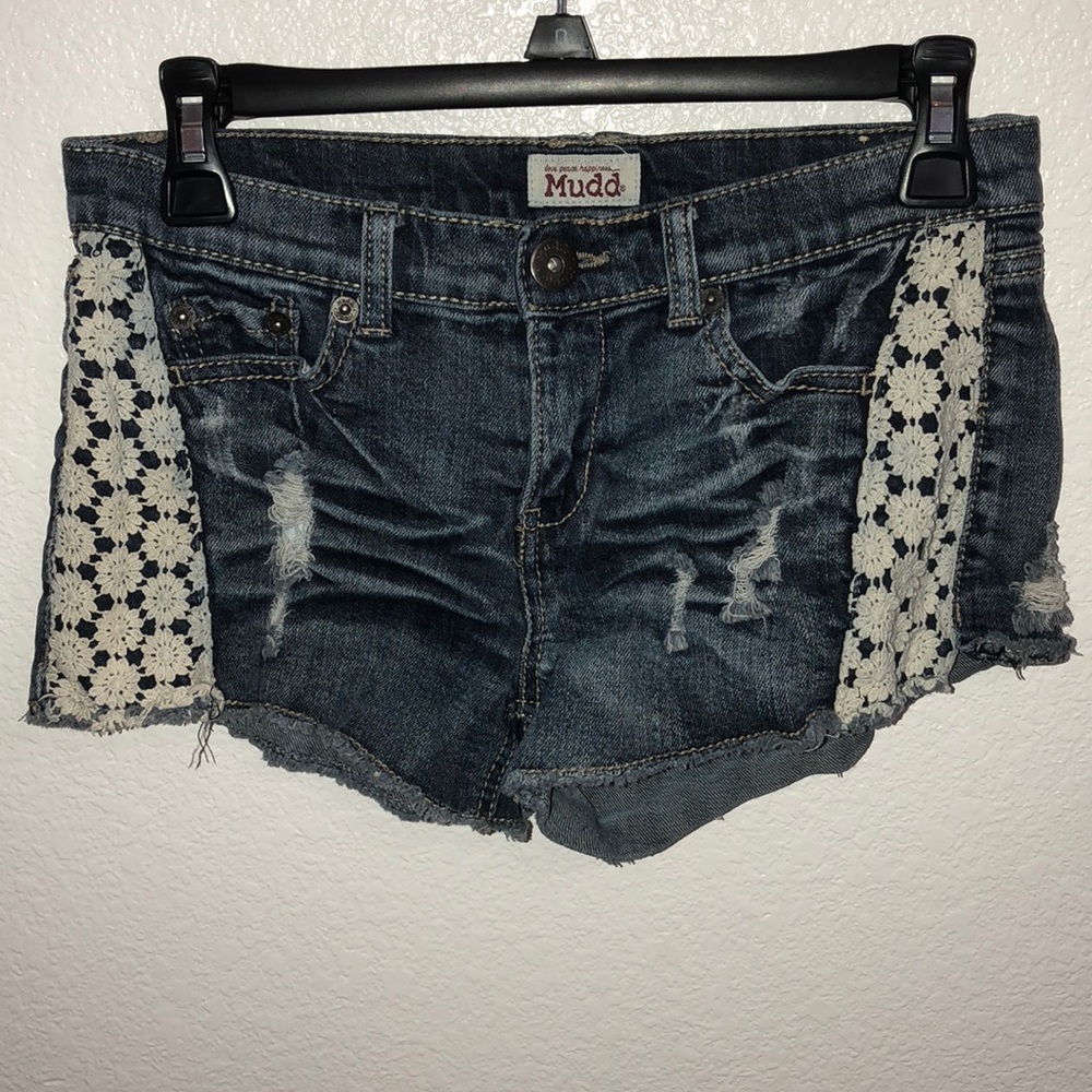 Mudd, cutoff jean shorts
